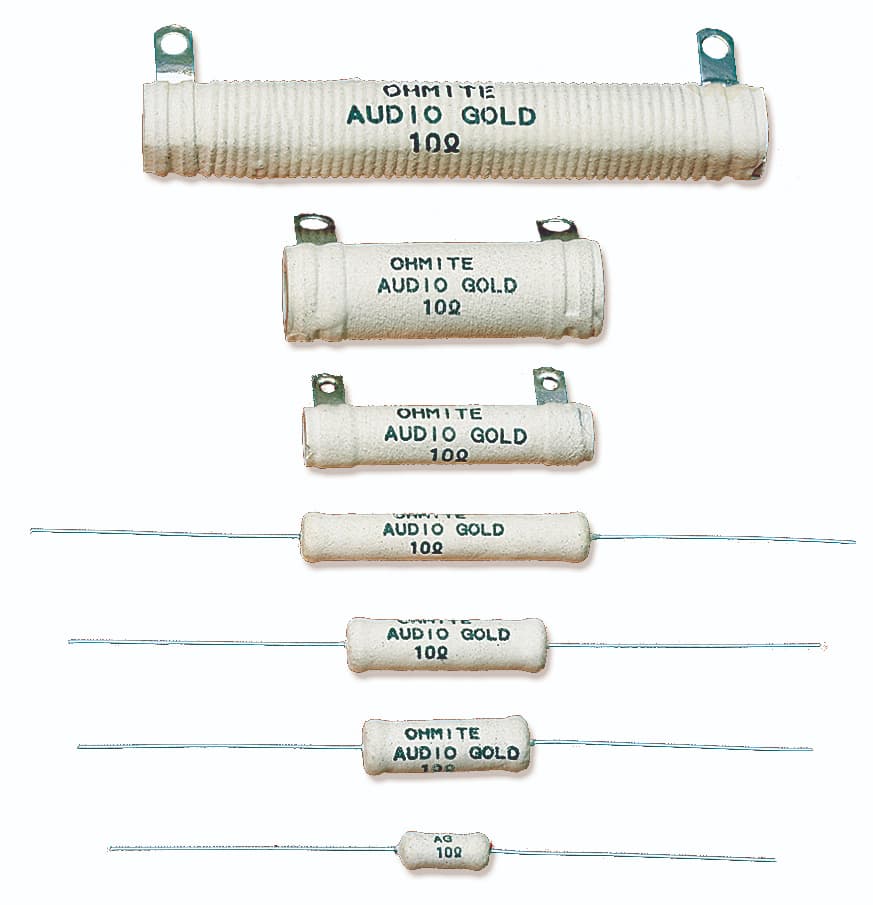 HLin Gold Tone 100W 100 Ohm 5% Aluminum Housed Wire Wound Resistor 5Pcs 
