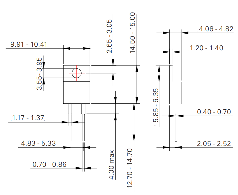 AP836 Dimensions